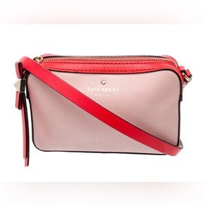 KATE SPADE New York Leather Bow Zip Crossbody Purse